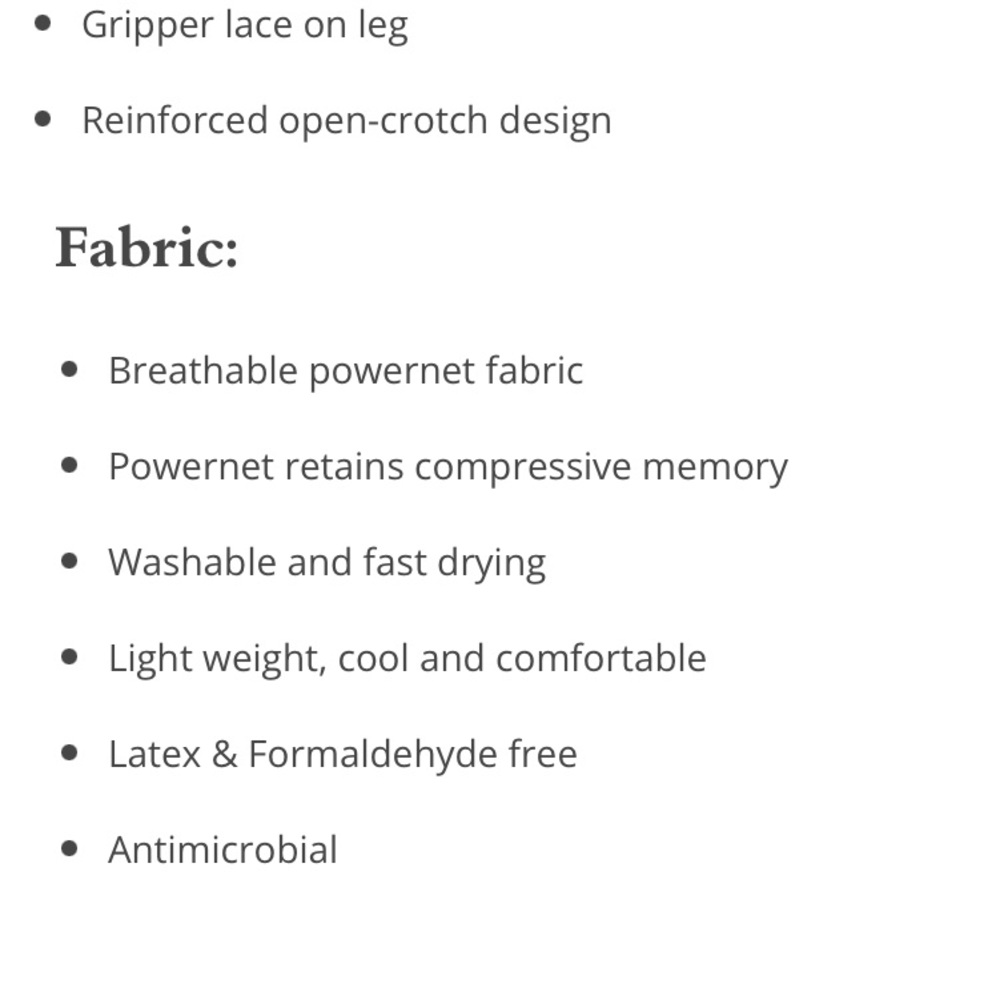 Design Veronique Non Zippered TRAM Flap Girdle #1450 Latex Formaldehyde Free Med - Picture 2 of 6